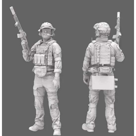 Black Snake Uks-02-16 1/16 Azov Ukrainian Soldier Resin Figure