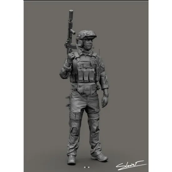 Black Snake Uks-02-16 1/16 Azov Ukrainian Soldier Resin Figure