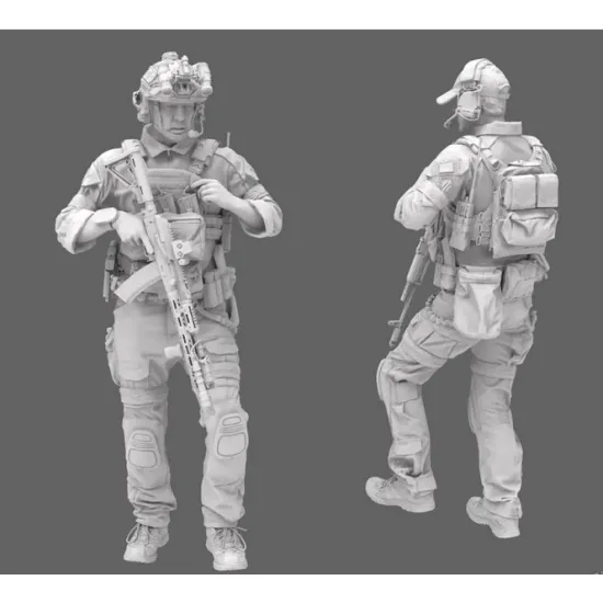 Black Snake Uks-03-16 1/16 Azov Ukrainian Soldier Resin Figure
