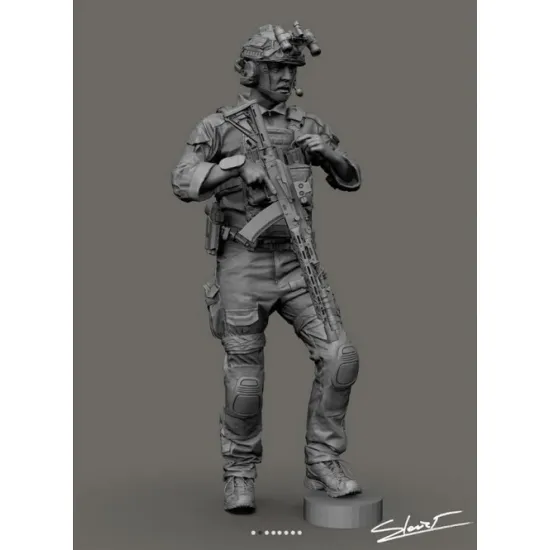 Black Snake Uks-03-16 1/16 Azov Ukrainian Soldier Resin Figure
