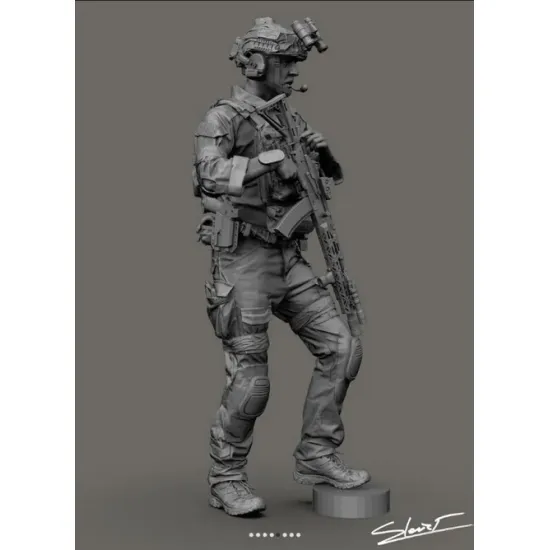 Black Snake Uks-03-16 1/16 Azov Ukrainian Soldier Resin Figure