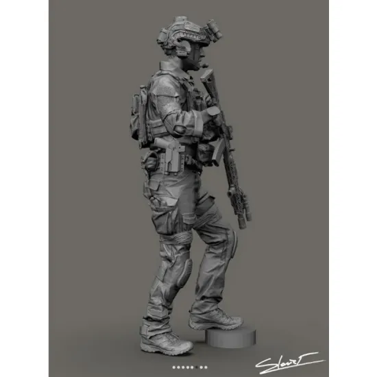 Black Snake Uks-03-16 1/16 Azov Ukrainian Soldier Resin Figure