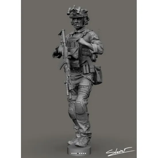 Black Snake Uks-03-16 1/16 Azov Ukrainian Soldier Resin Figure