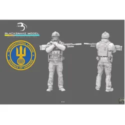 Black Snake Uks-04-16 1/16 Ukrainian Soldier Resin Figure