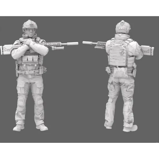 Black Snake Uks-04-16 1/16 Ukrainian Soldier Resin Figure