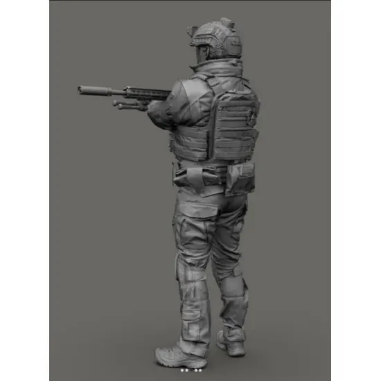 Black Snake Uks-04-16 1/16 Ukrainian Soldier Resin Figure