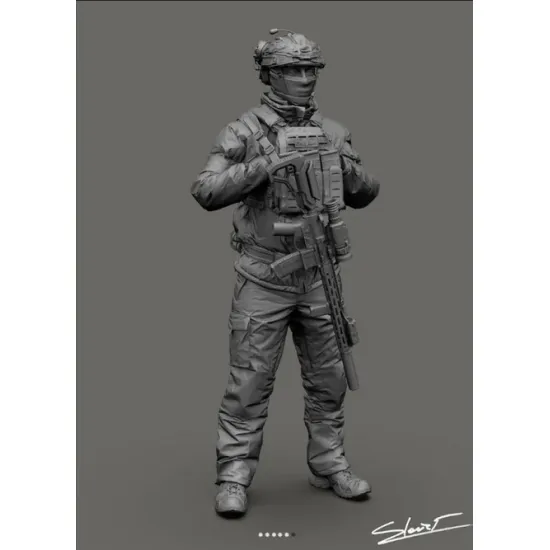 Black Snake Uks-05-16 1/16 Ukrainian Soldier Resin Figure