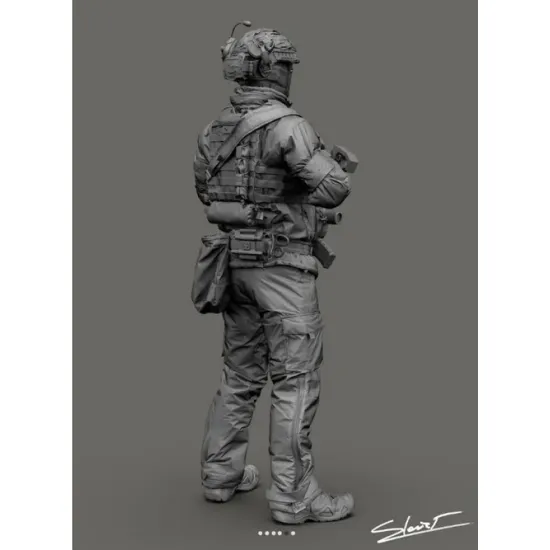 Black Snake Uks-05-16 1/16 Ukrainian Soldier Resin Figure