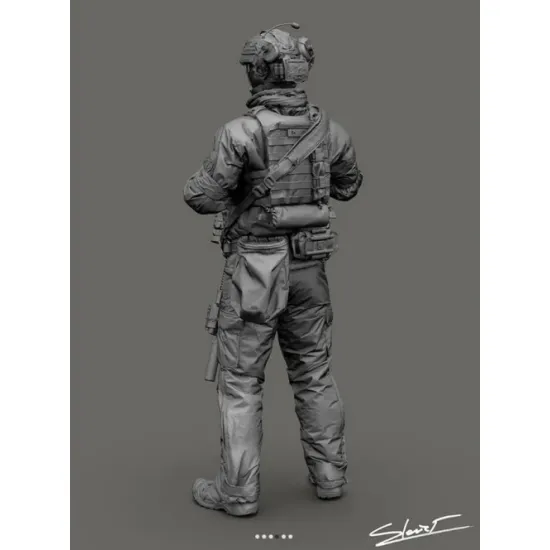 Black Snake Uks-05-16 1/16 Ukrainian Soldier Resin Figure