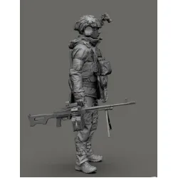 Black Snake Uks-06-16 1/16 Ukrainian Omega Special Forces Operator Gunner Resin Figure