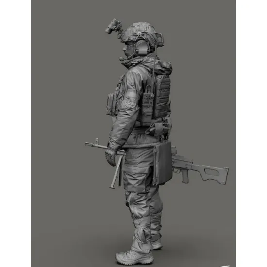 Black Snake Uks-06-16 1/16 Ukrainian Omega Special Forces Operator Gunner Resin Figure