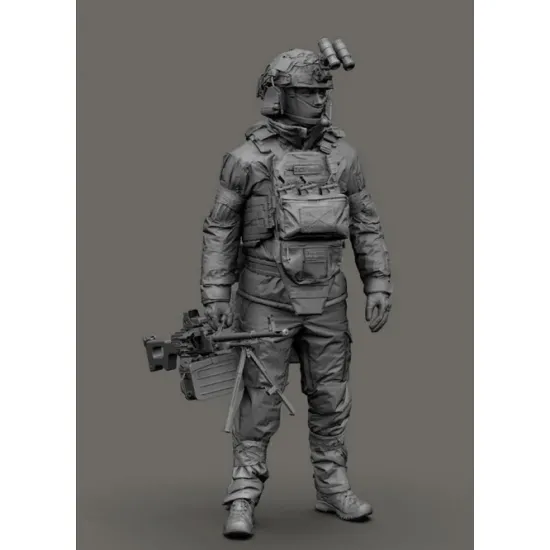 Black Snake Uks-06-16 1/16 Ukrainian Omega Special Forces Operator Gunner Resin Figure