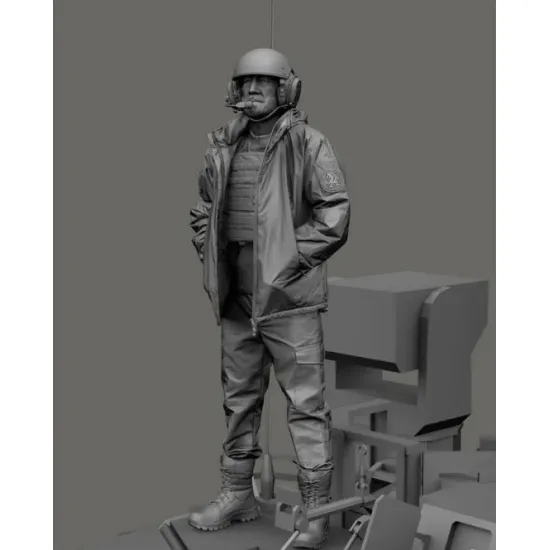 Black Snake Uks-07-16 1/16 Ukrainian Bradley Crewman 47th Mechanized Brigade Resin Figure