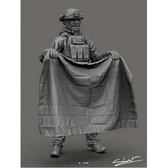 Black Snake Uks-08-16 1/35 Ukrainian Omega Special Forces Operator Resin Figure Kit
