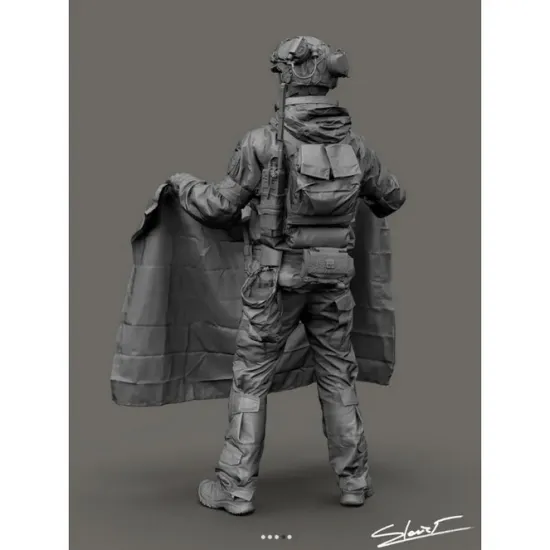 Black Snake Uks-08-16 1/35 Ukrainian Omega Special Forces Operator Resin Figure Kit