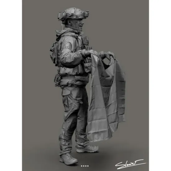 Black Snake Uks-08-16 1/35 Ukrainian Omega Special Forces Operator Resin Figure Kit