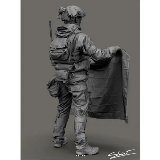 Black Snake Uks-08-16 1/35 Ukrainian Omega Special Forces Operator Resin Figure Kit