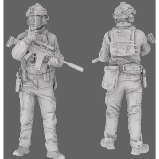 Black Snake Uks-09-16 1/16 Ukrainian Omega Special Forces Operator Resin Figure Kit