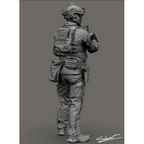 Black Snake Uks-09-16 1/16 Ukrainian Omega Special Forces Operator Resin Figure Kit