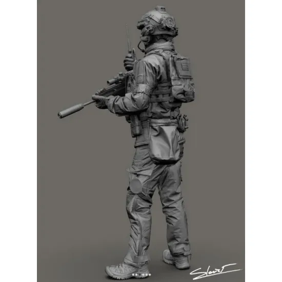 Black Snake Uks-09-16 1/16 Ukrainian Omega Special Forces Operator Resin Figure Kit