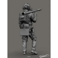 Black Snake Uks-10-16 1/16 Ukrainian Omega Special Forces Operator Rpg Resin Figure