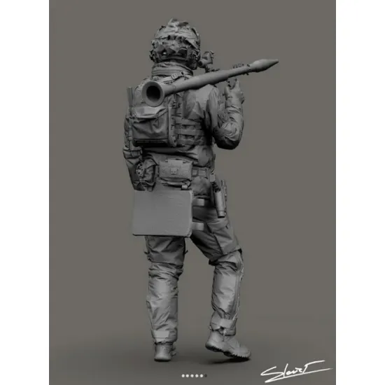 Black Snake Uks-10-16 1/16 Ukrainian Omega Special Forces Operator Rpg Resin Figure