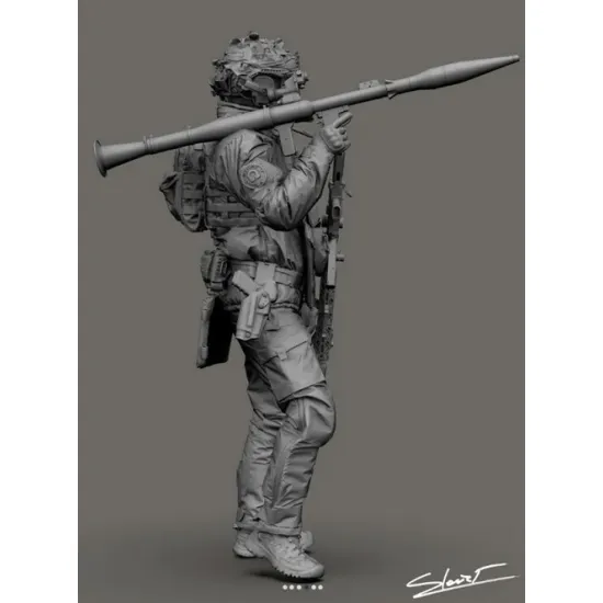 Black Snake Uks-10-16 1/16 Ukrainian Omega Special Forces Operator Rpg Resin Figure