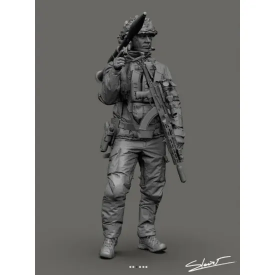 Black Snake Uks-10-16 1/16 Ukrainian Omega Special Forces Operator Rpg Resin Figure