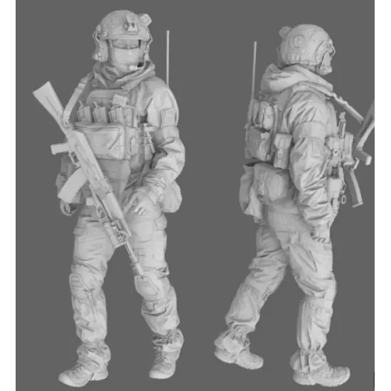 Black Snake Uks-12-16 1/16 Ukrainian Omega Special Forces Operator Resin Figure Kit