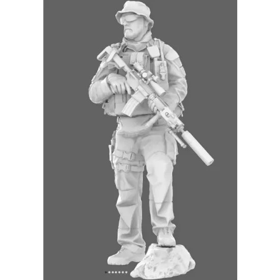 Black Snake Axes 1/16 Navy Seals Operator Axes Lutrel Resin Figure Kit
