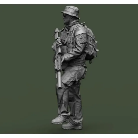 Black Snake Axes 1/16 Navy Seals Operator Axes Lutrel Resin Figure Kit