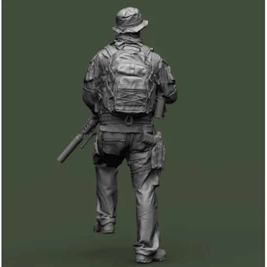 Black Snake Axes 1/16 Navy Seals Operator Axes Lutrel Resin Figure Kit