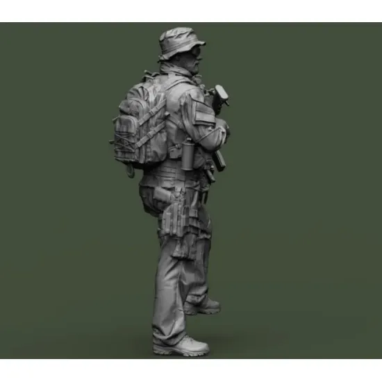 Black Snake Axes 1/16 Navy Seals Operator Axes Lutrel Resin Figure Kit