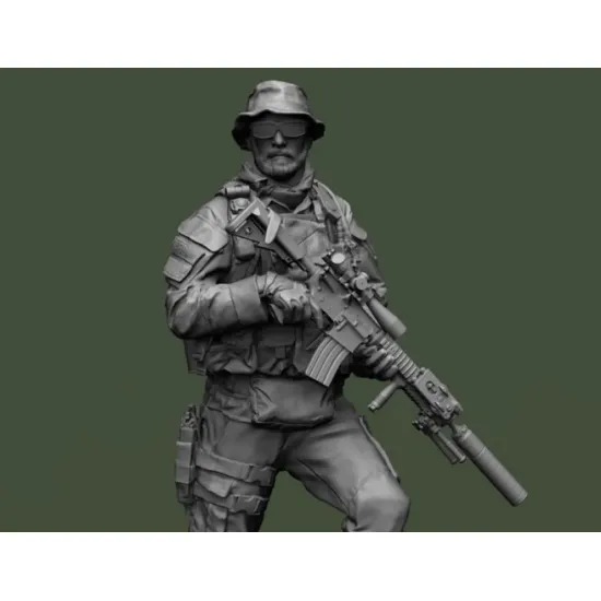 Black Snake Axes 1/16 Navy Seals Operator Axes Lutrel Resin Figure Kit