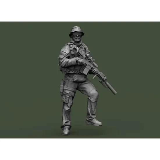 Black Snake Axes 1/16 Navy Seals Operator Axes Lutrel Resin Figure Kit