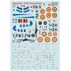 Print Scale 72-550 1/72 Decal For Republic F-84 Thunderjet Part-1