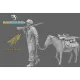 Black Snake Fsj-01-16 1/16 1 Fallschirmjager Leading A Donkey Resin Kit