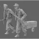 Black Snake Fsj-02-16 1/16 3 Fallschirmjager And Drop Canister Resin Kit