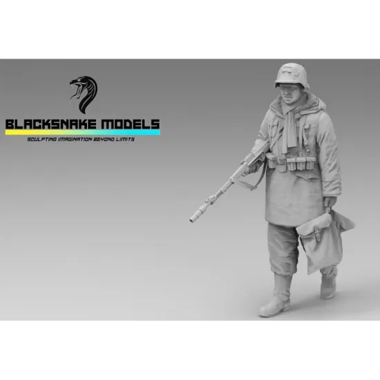 Black Snake Ttnkf-06-16 1/16 Infantryman Totenkopf In Grenadier Winter Uniform Eastern Front