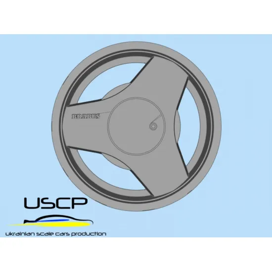 Uscp 24p217 1/24 Brabus Monoblock 2 18 Inch Resin Model