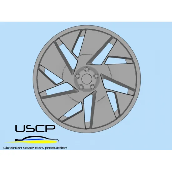 Uscp 24p043 1/24 Rotiform Rsc 19 Inch Resin Model