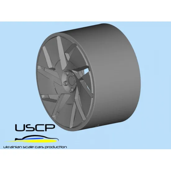 Uscp 24p043 1/24 Rotiform Rsc 19 Inch Resin Model