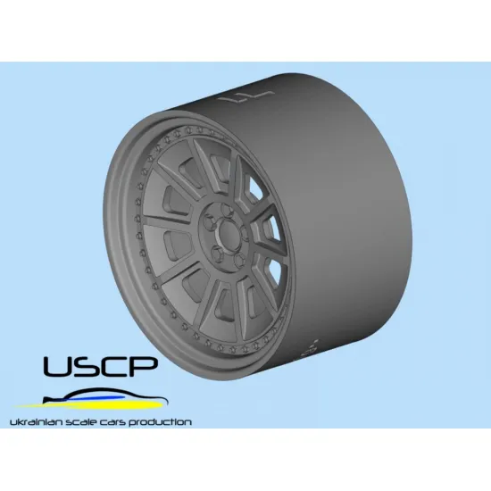 Uscp 24p088 1/24 Forgiato Fv4 19 Inch Resin Model