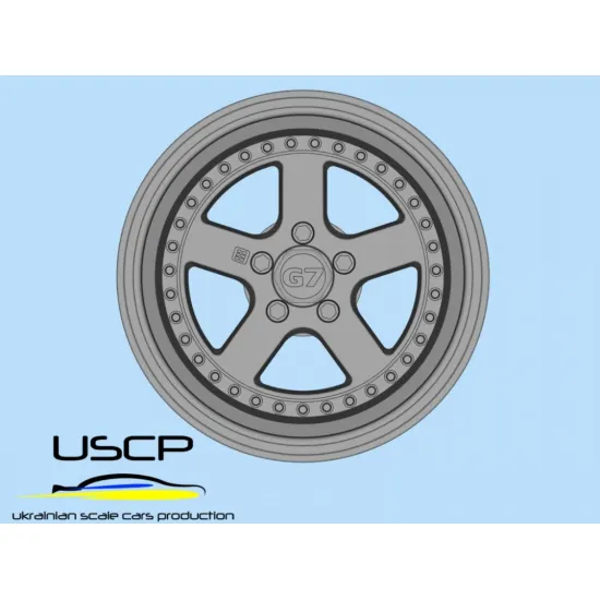 Uscp 24p093 1/24 Panasport G7 с5с 18 inch Resin model