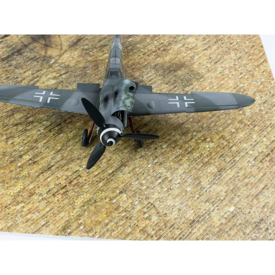 Red Fox Db-35004 1/35 Wwii German Brick Base Type 3 380x320mm 3d Diorama Base