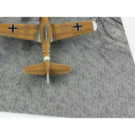 Red Fox Db-48020 1/48 Wwii German Brick Base Type 2 380x320mm 3d Diorama Base