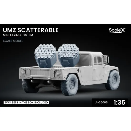 Scalex A-35005 1/35 Umz Scatterable Minelaying System X2 Mine Launcher Per Set Resin Model/ 3d Printed