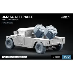 Scalex A-72003 1/72 Umz Scatterable Minelaying System X2 Mine Launcher Per Set Resin Model/3d Printed
