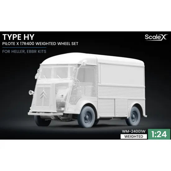 Scalex Wm-24001w 1/24 Type Hy Weighted Wheel Set For Heller Ebbro Resin Model/ 3d Printed