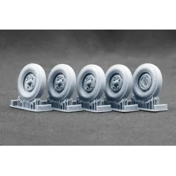Scalex Wm-24002w 1/24 Trabi 601 S P36 Weighted Wheel Set For Revell Resin Model/ 3d Printed